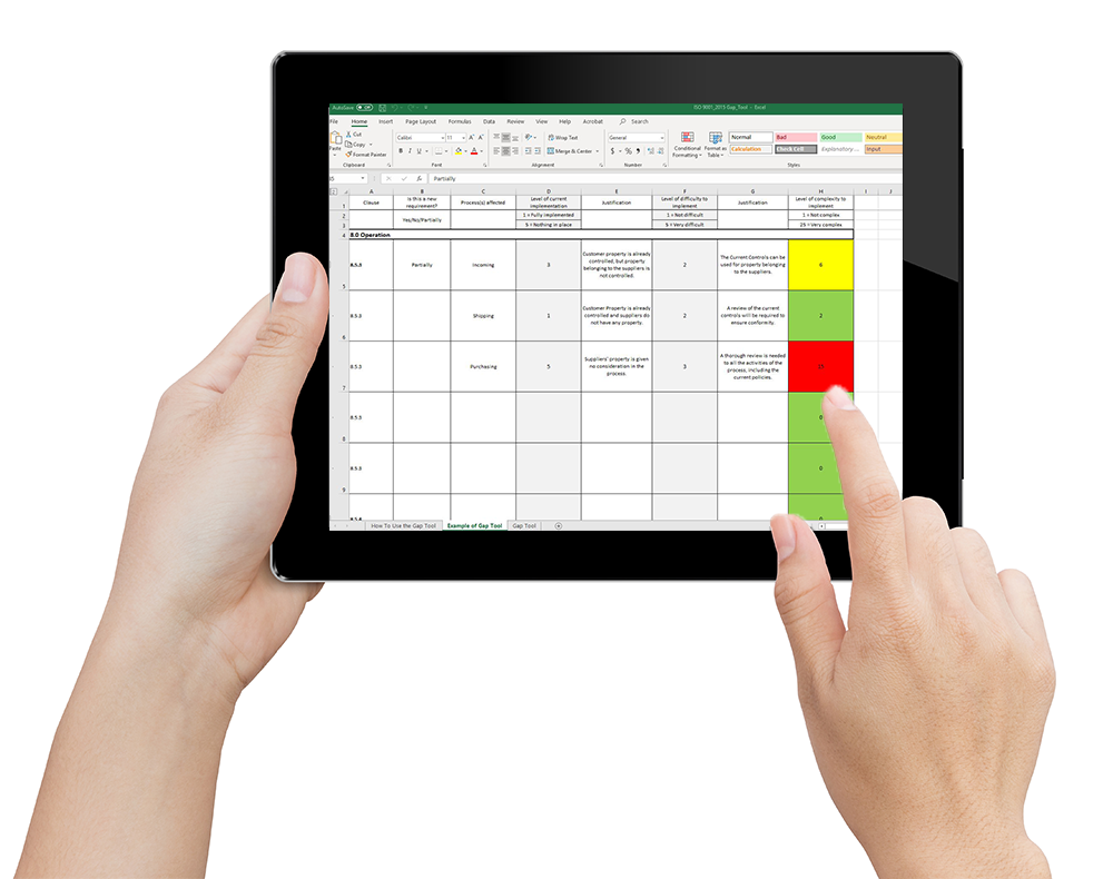 as9100d-gap-analysis-tool-tablet