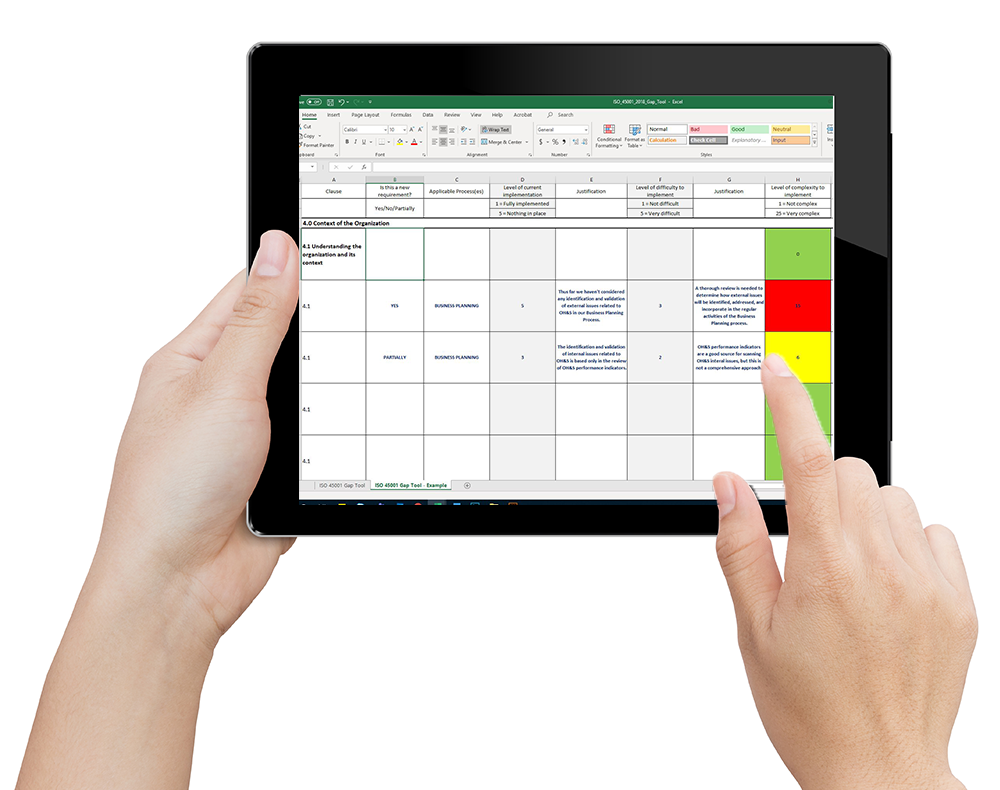 iso-45001-gap-analysis-tool-tablet